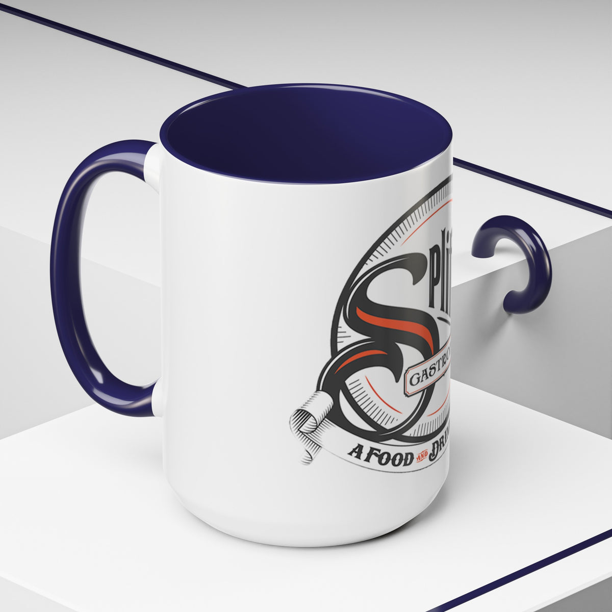 Orange Logo Accent Coffee Mug