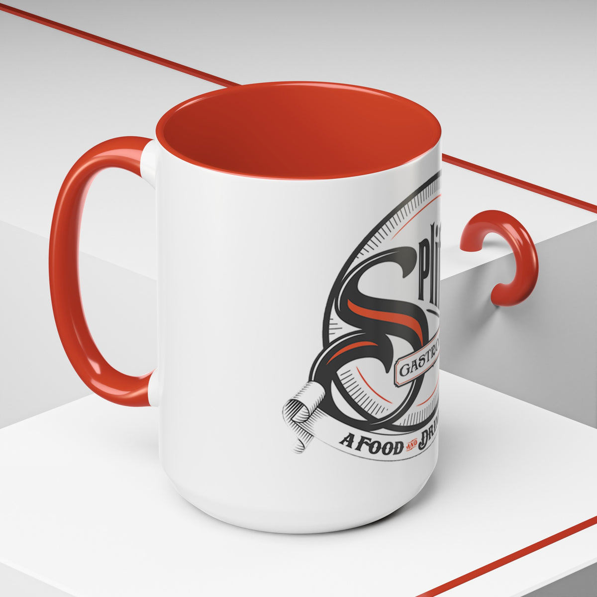 Orange Logo Accent Coffee Mug