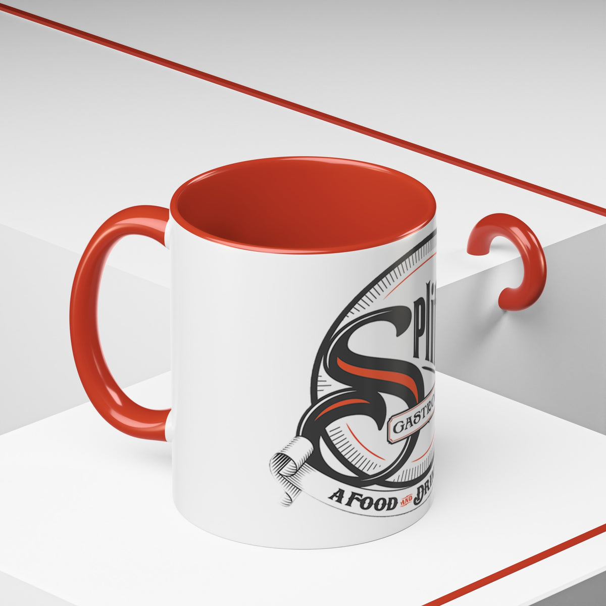 Orange Logo Accent Coffee Mug