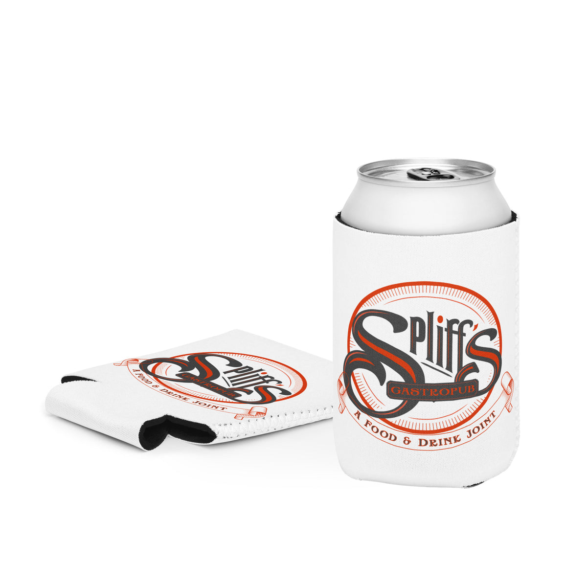 Orange Logo Can Cooler