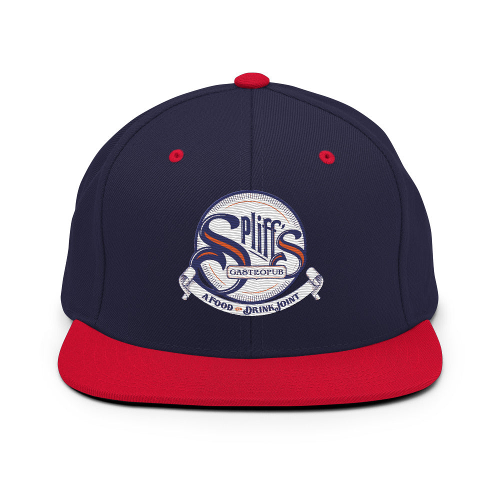 Classic Logo Snapback Hat - Navy/ Red