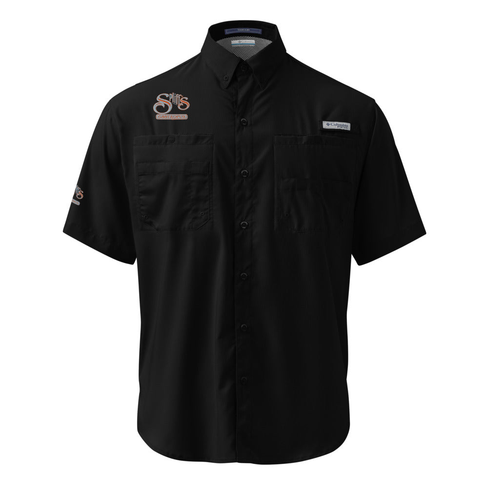 Men's Columbia Short Sleeve Button Shirt - Black