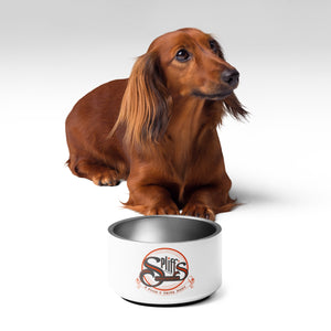 Orange Logo Pet bowl