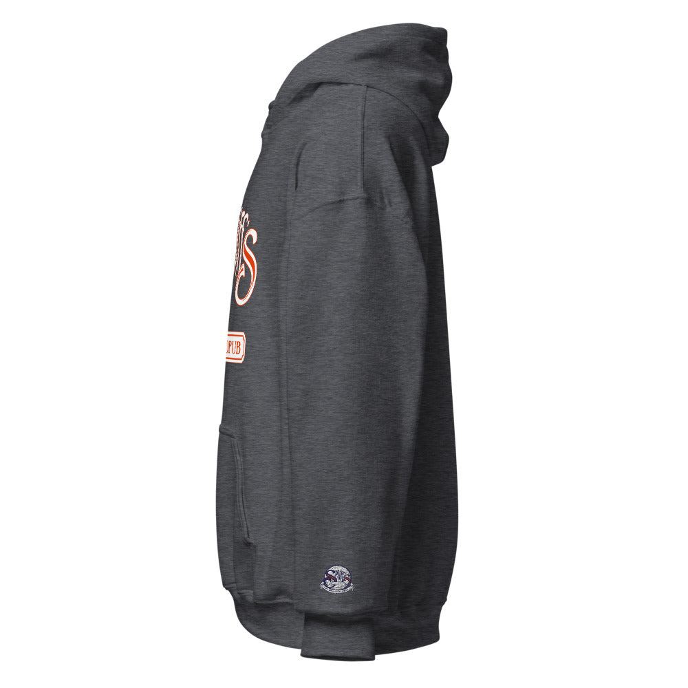 Alternate Logo Unisex Hoodie - Dark Heather (cuff embroidery)