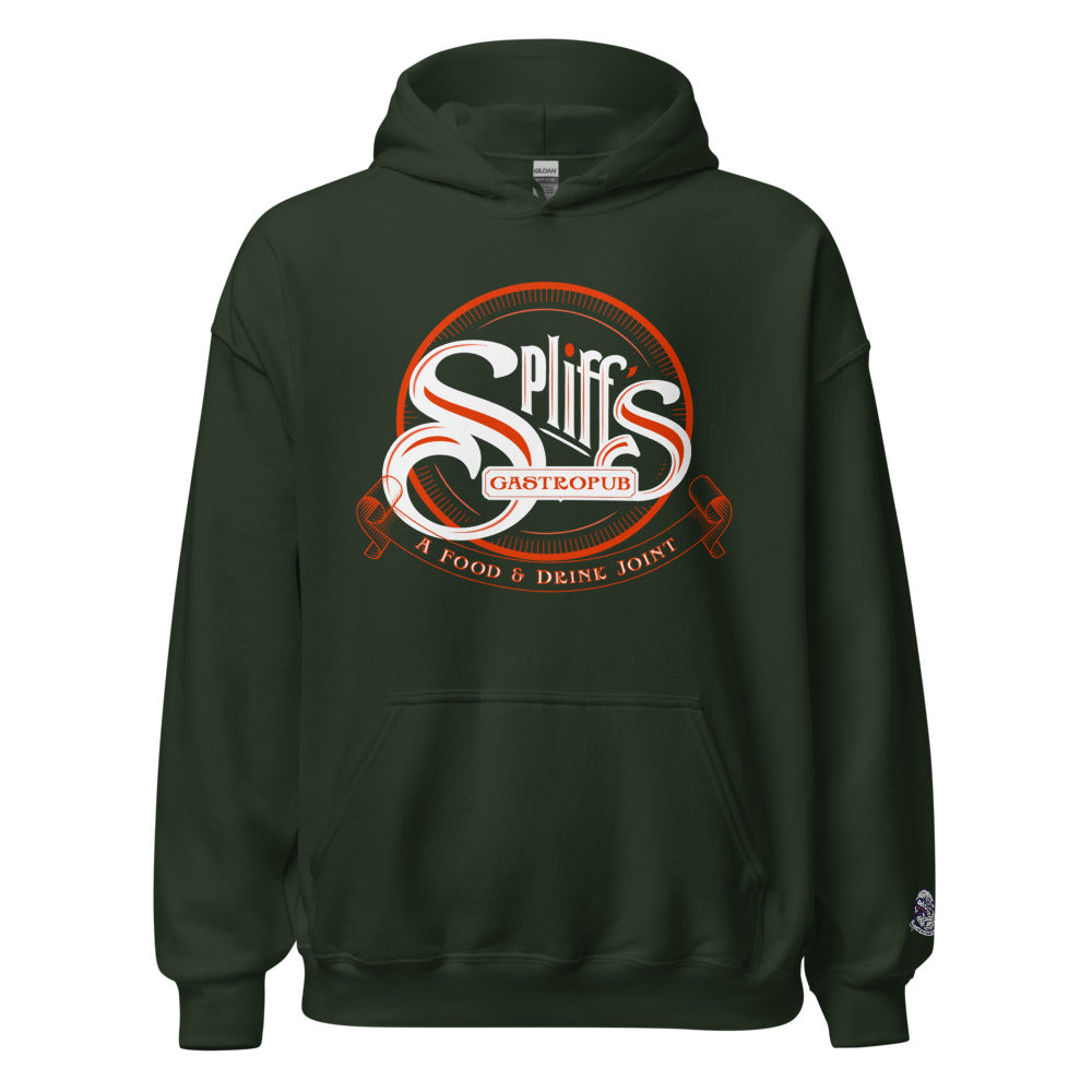Orange Logo Unisex Hoodie - Forest Green