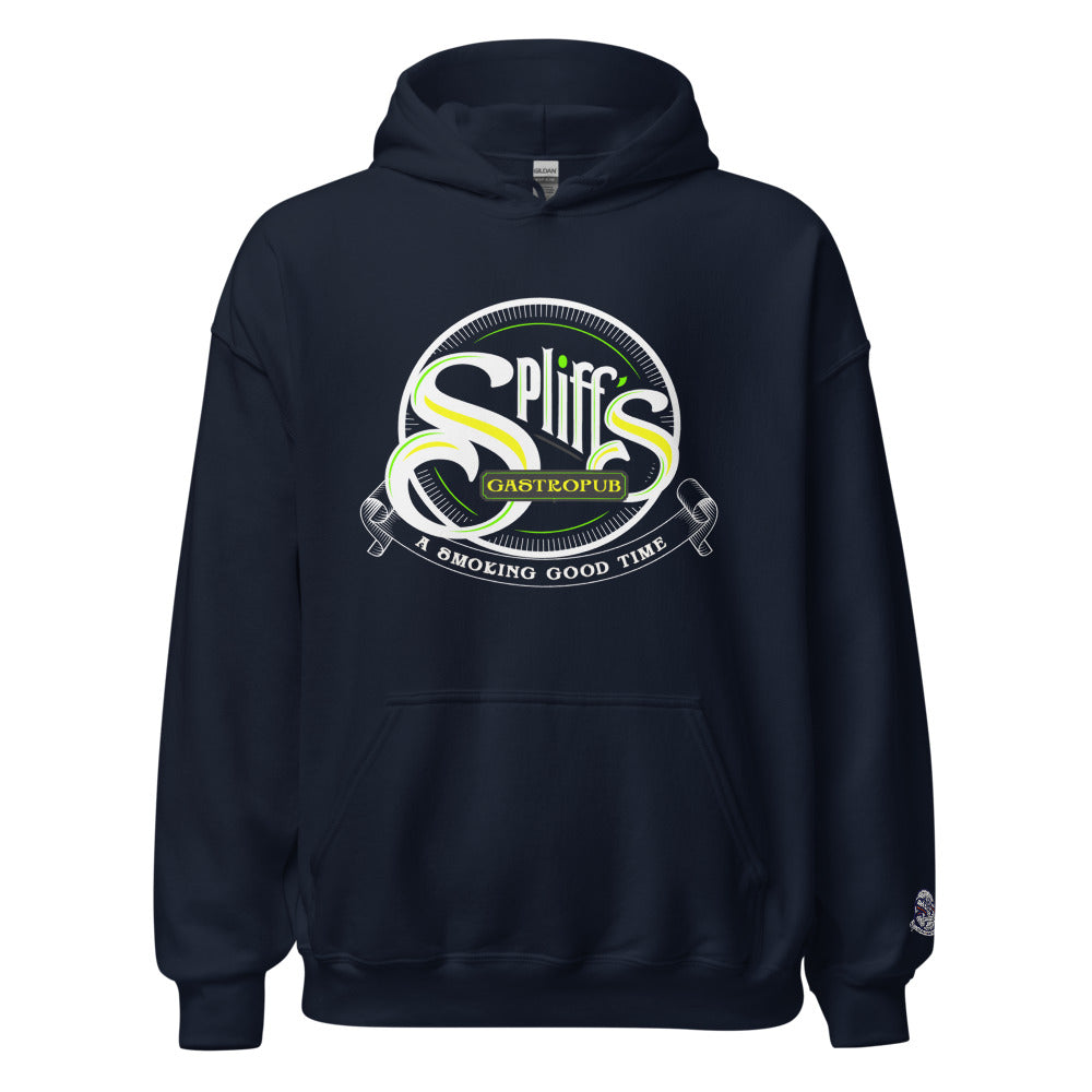 A smoking Good Time Unisex Hoodie - Navy