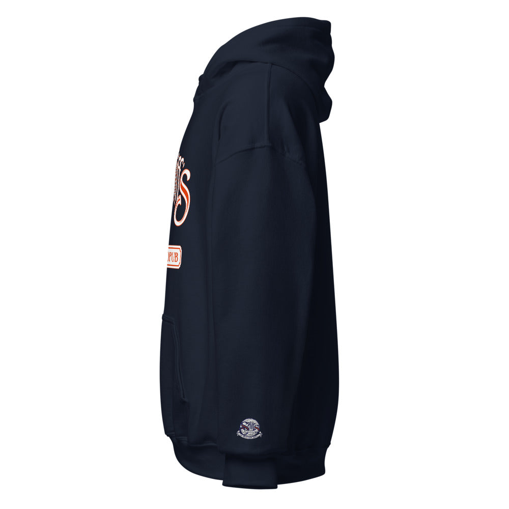 Alternate Logo Unisex Hoodie - Navy (cuff embroidery)