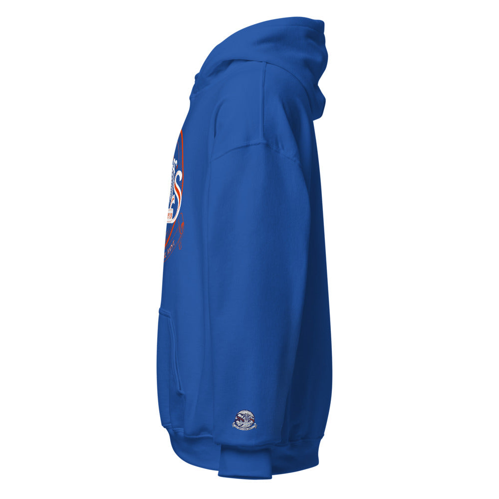 Orange Logo Unisex Hoodie - Royal (cuff embroidery)