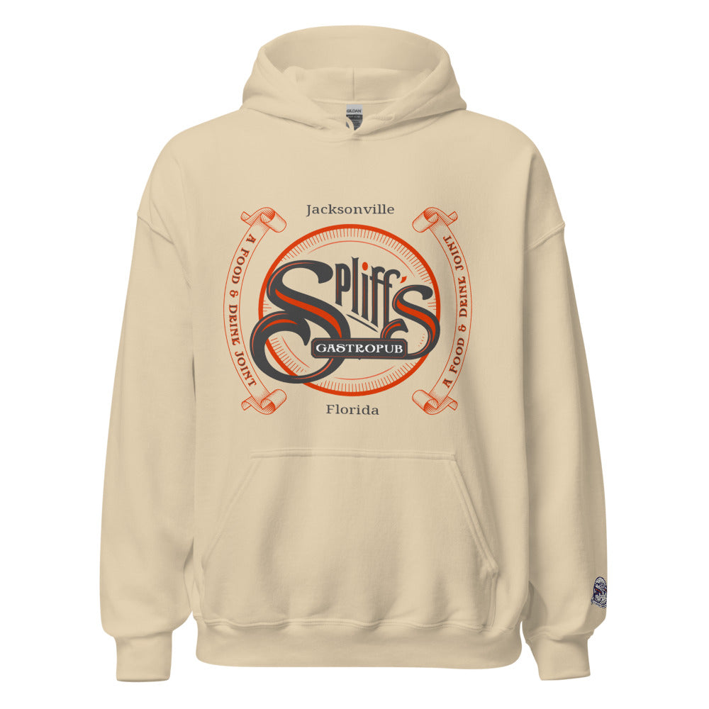 Double Banner Logo Unisex Hoodie - Sand