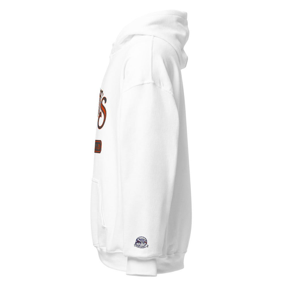 Alternate Logo Unisex Hoodie - White (cuff embroidery)