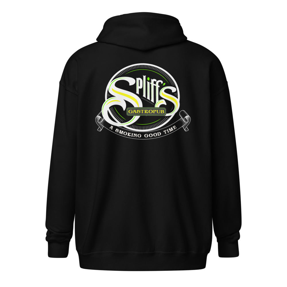 A Smoking Good Time Unisex Zip Hoodie - Black (back)