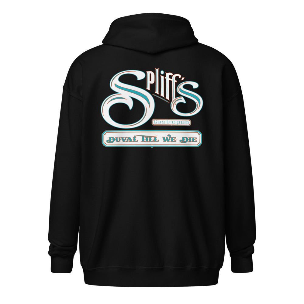 Duval Till We Die Unisex Zip Hoodie - Black (back)