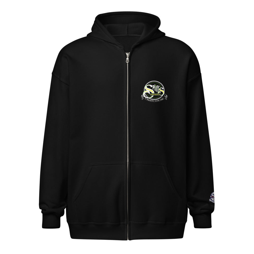 A Smoking Good Time Unisex Zip Hoodie - Black