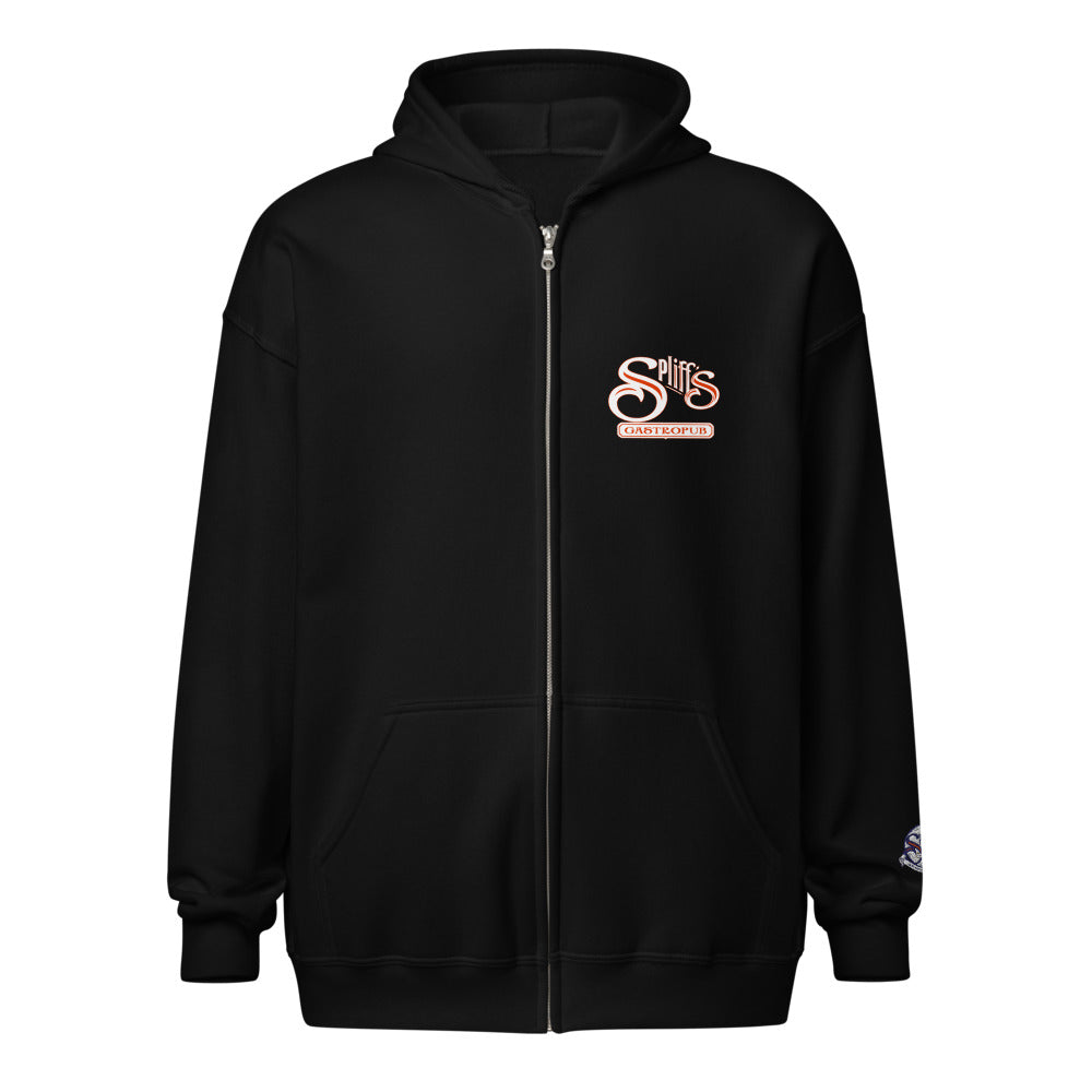 Alternate Logo Unisex Zip Hoodie - Black