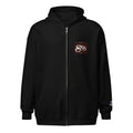 Double Banner Logo Unisex Zip Hoodie - Black