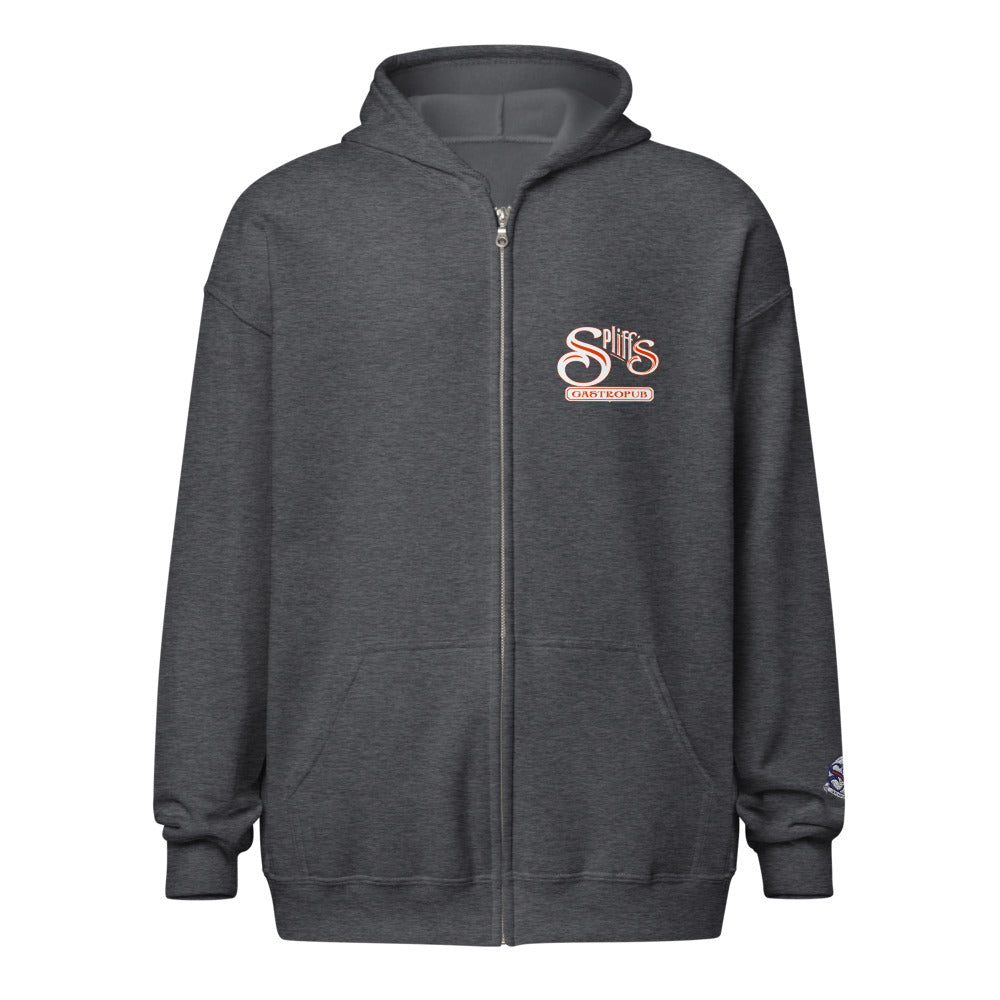 Alternate Logo Unisex Zip Hoodie - Dark Heather