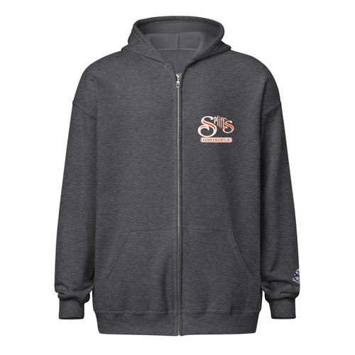 Alternate Logo Unisex Zip Hoodie - Dark Heather