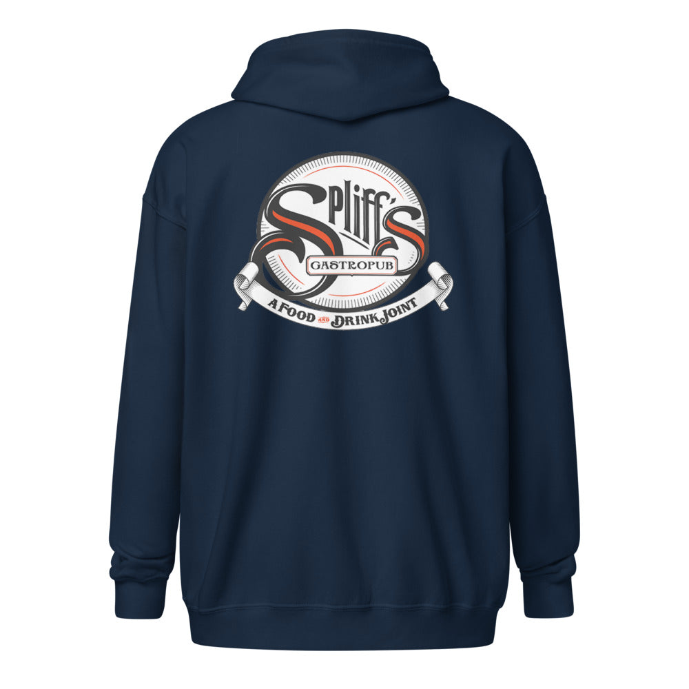 Classic Unisex Zip Hoodie - Navy (back)