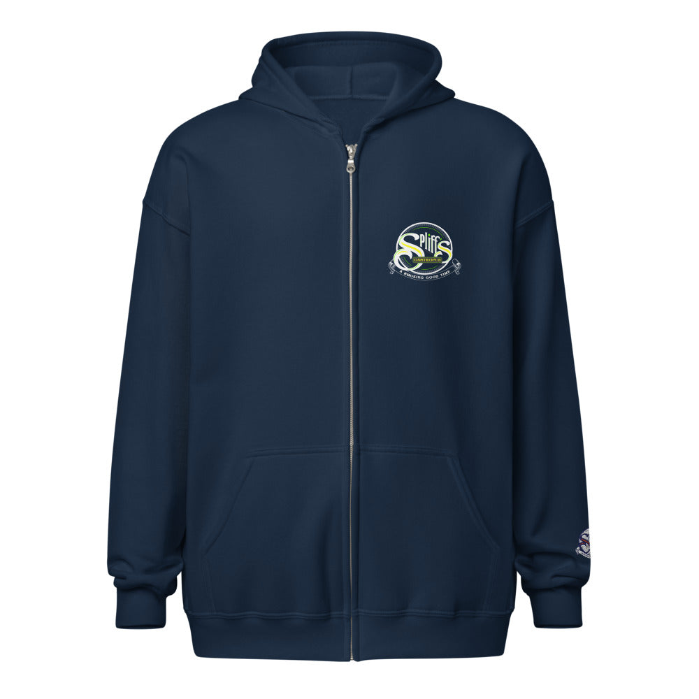 A Smoking Good Time Unisex Zip Hoodie - Navy