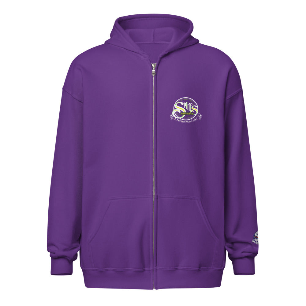 A Smoking Good Time Unisex Zip Hoodie - Purple