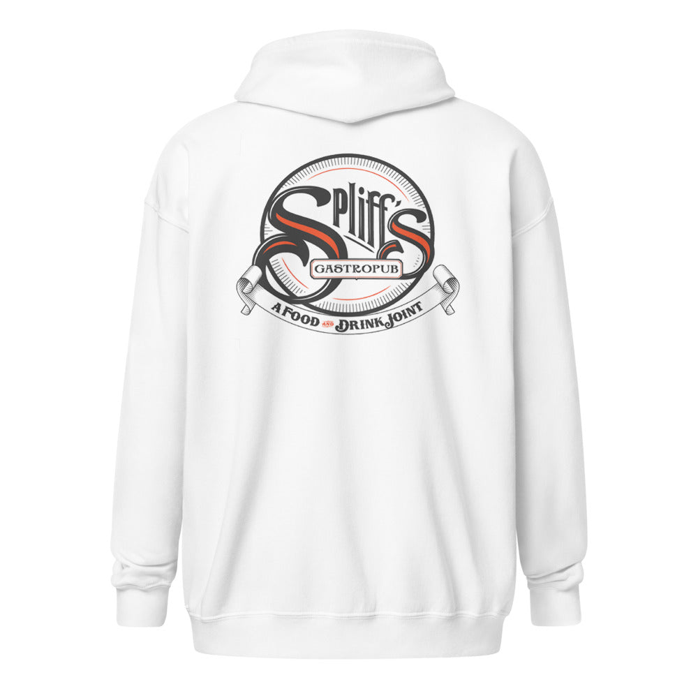 Classic Unisex Zip Hoodie - White (back)
