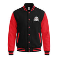 Classic Logo Letterman Jacket - Jet Black/Fire Red