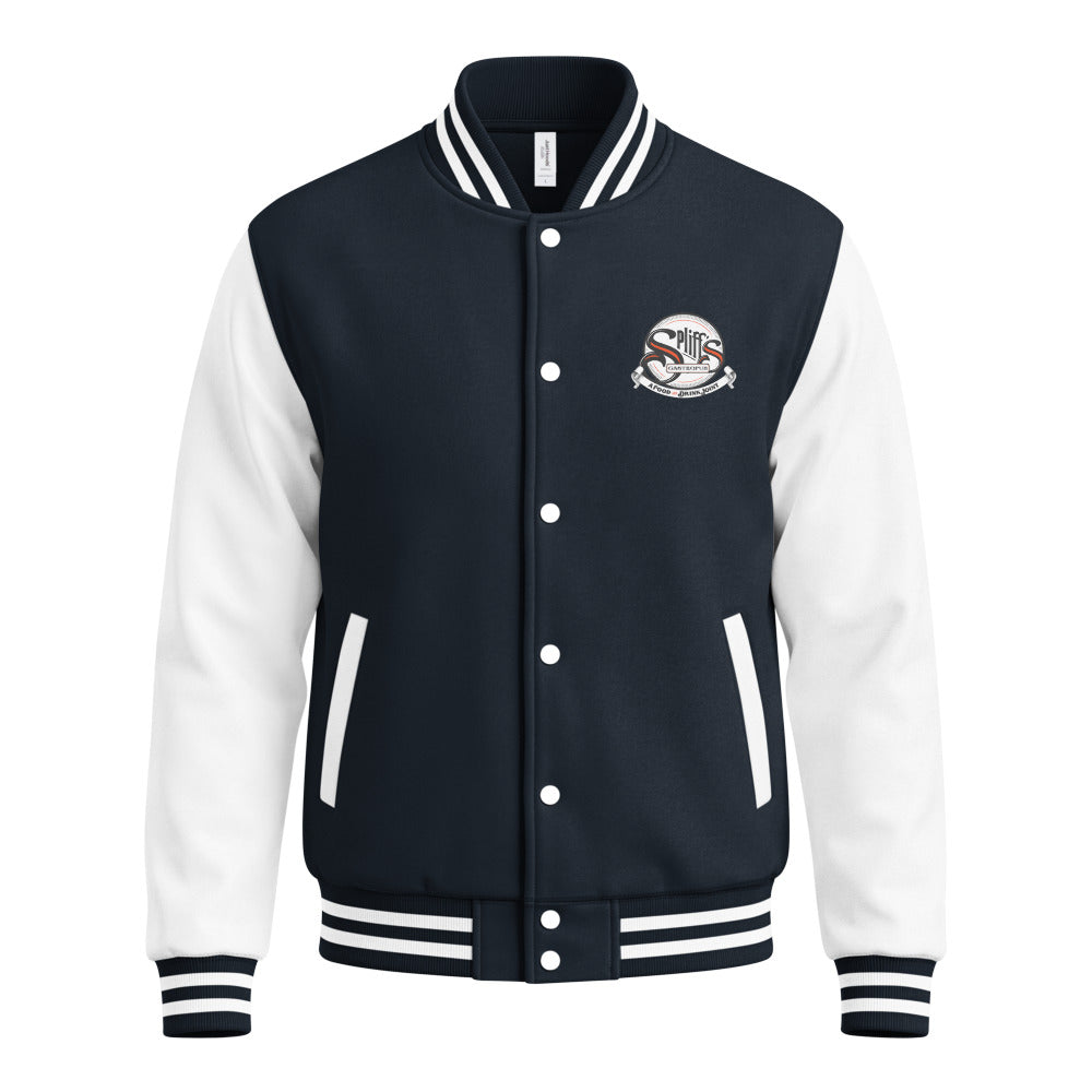 Classic Logo Letterman Jacket - Oxford Navy/Arctic White