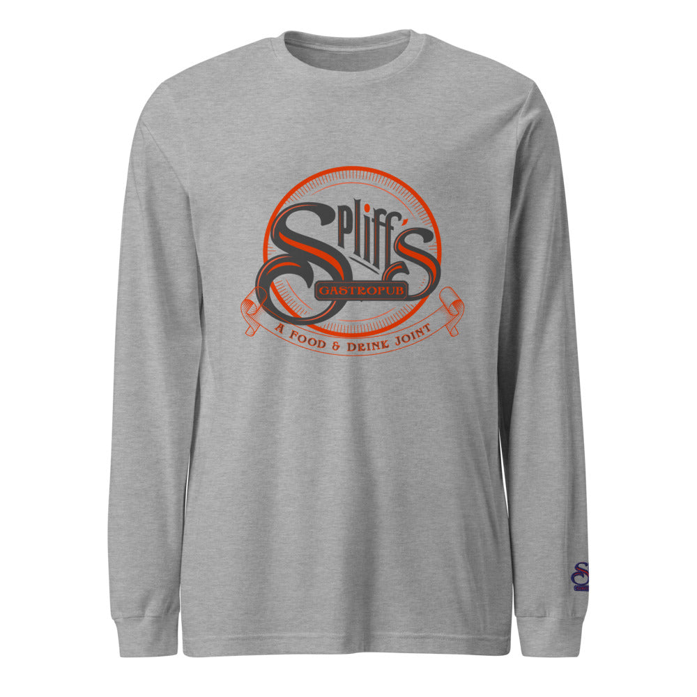 Orange Logo Long Sleeve Woman's Tee - Athletic Heather