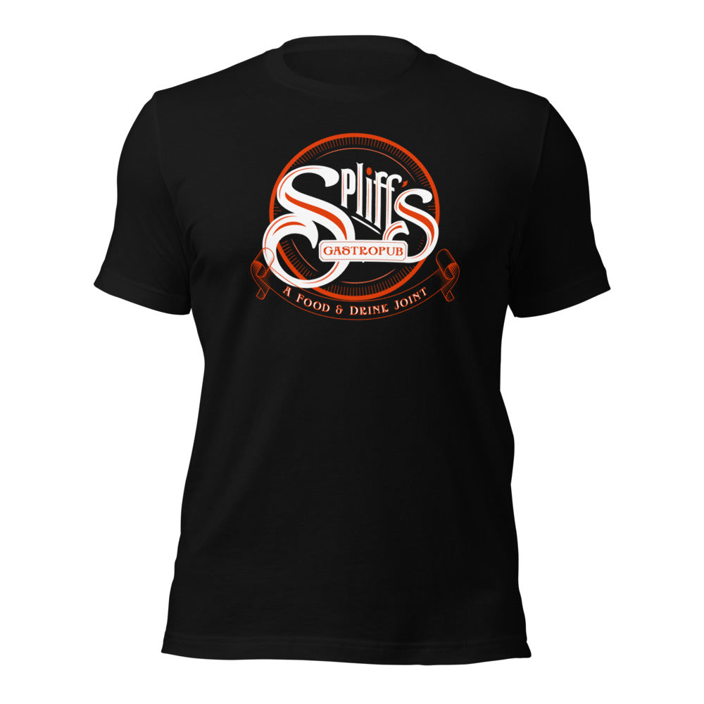Orange Logo Men's Tee - Black
