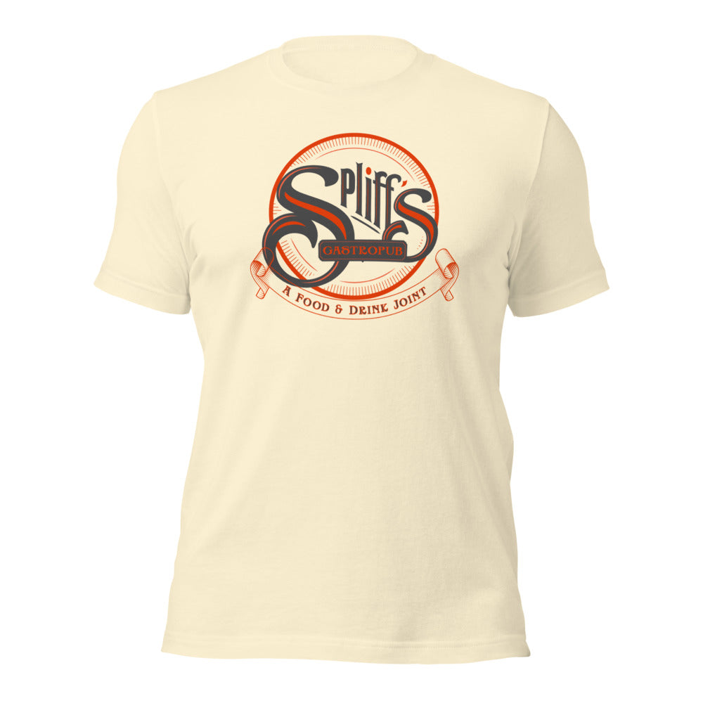 Orange Logo Men's Tee - Natural