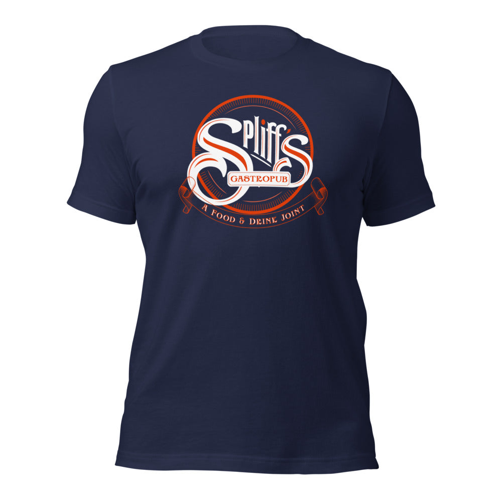 Orange Logo Men's Tee - Navy