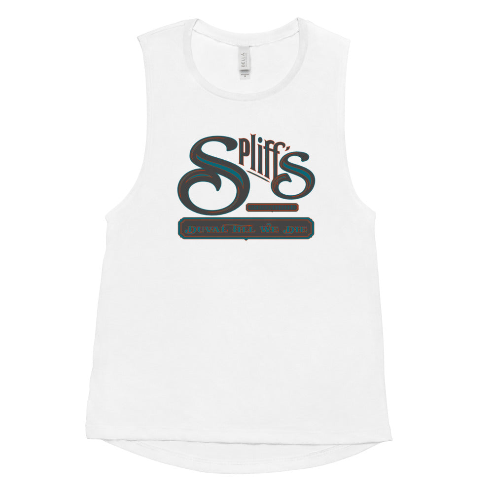 Duval Till We Die Ladies’ Muscle Tank - White
