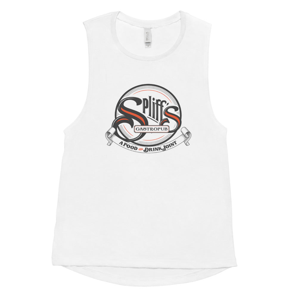 Classic Logo Ladies’ Muscle Tank - White