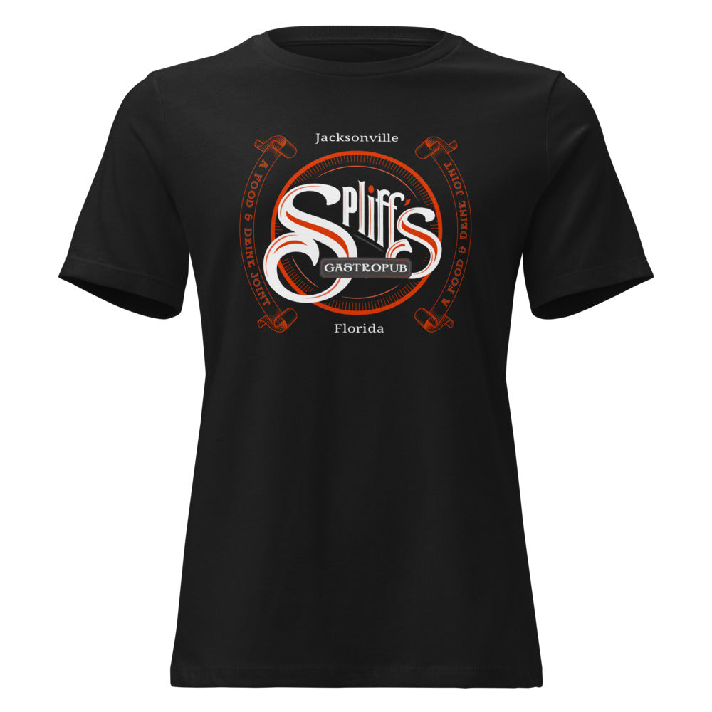 Double Banner Woman's Tee - Black