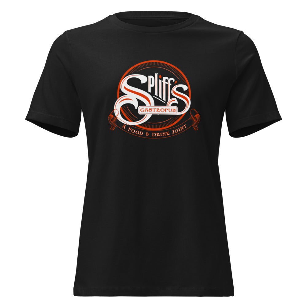 Orange Logo Woman's Tee - Black
