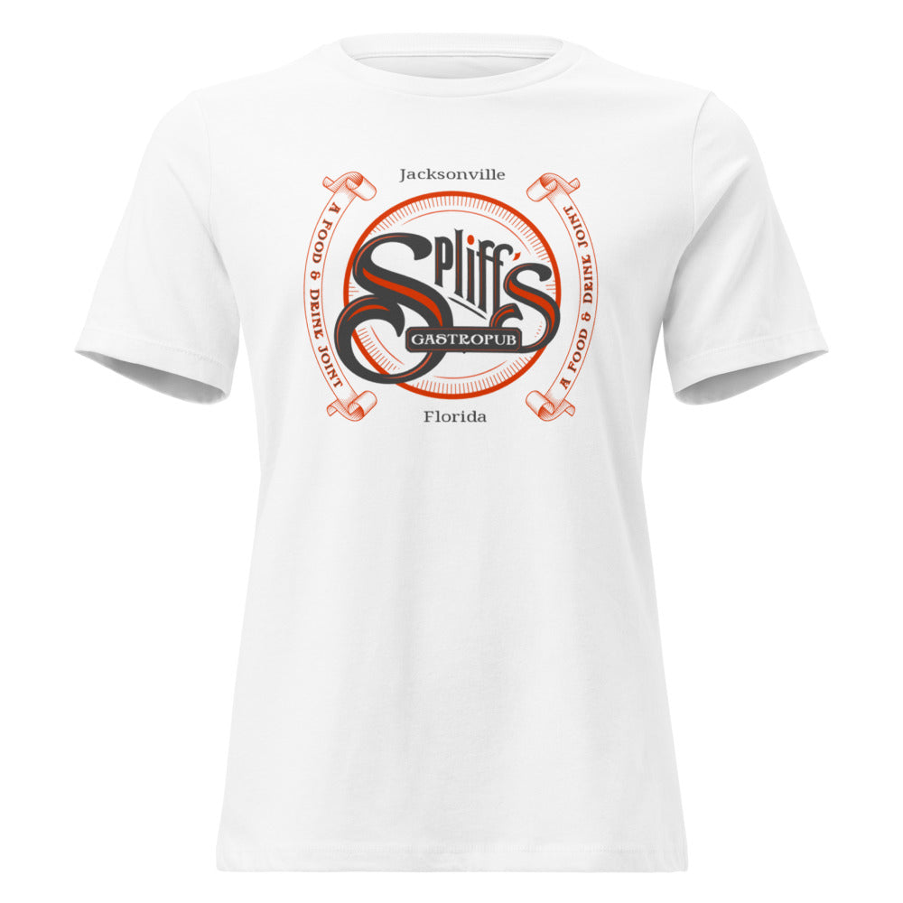 Double Banner Woman's Tee - White